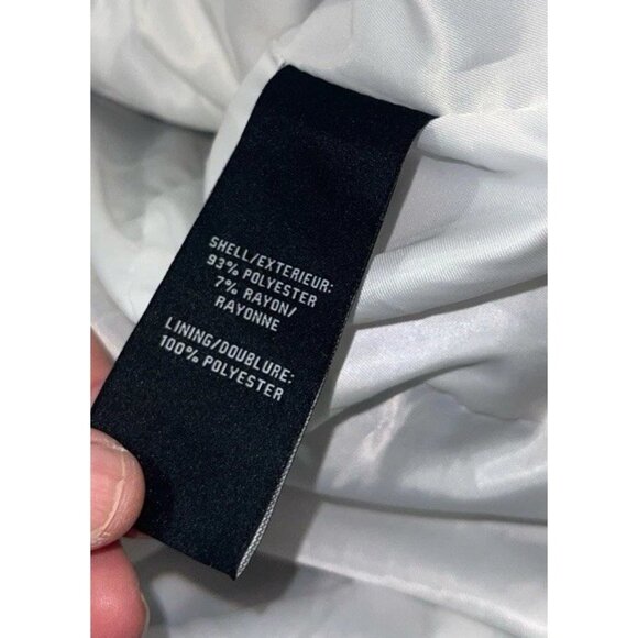 7 FOR ALL MANKIND Women's Blue Tweed Blazer Long Length Two Button Size Medium? - Picture 14 of 15